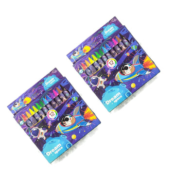 Kids Cartoon Colour Crayon Set (12 Colours ) - EKSS0193