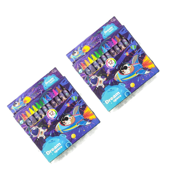 Kids Cartoon Colour Crayon Set (12 Colours ) - EKSS0193