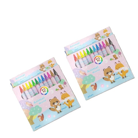 Kids Cartoon Colour Crayon Set (12 Colours ) - EKSS0193