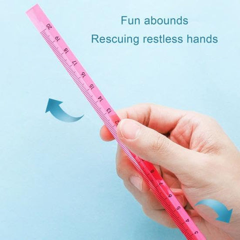 Crystal Clear Triangular Pyramid Scale Measuring Tool 15 Cm Random Colour - EKSS0198