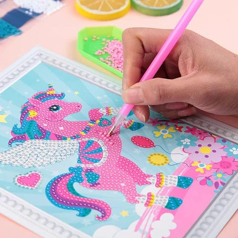 Cartoon Diamond Painting Kits For Kids Random Colours - EKSS0200