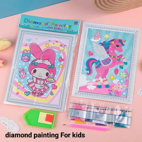 Cartoon Diamond Painting Kits For Kids Random Colours - EKSS0200