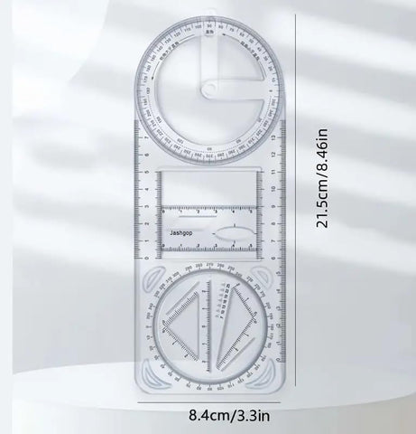 Multifunctional Geometric Ruler Mathematics - EKSS0201