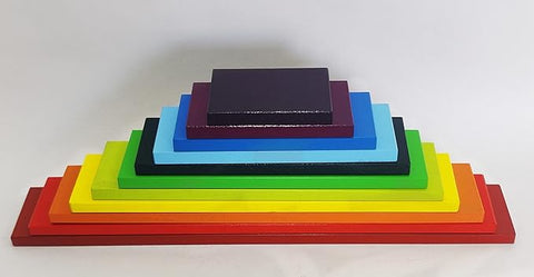 Extrokids 11 Pc Wooden Rainbow Plank - EKT1671