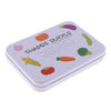Wooden 2 pc shape puzzle with steel box Vegtables - EKT2074