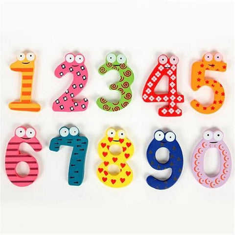 Wooden Number Fridge Magnets | Cute & Educational Tool for Little Learners