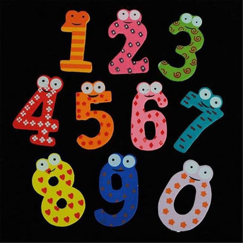 Wooden Number Fridge Magnets | Cute & Educational Tool for Little Learners