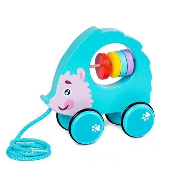 Wooden porcupine Pull along - EKT2132