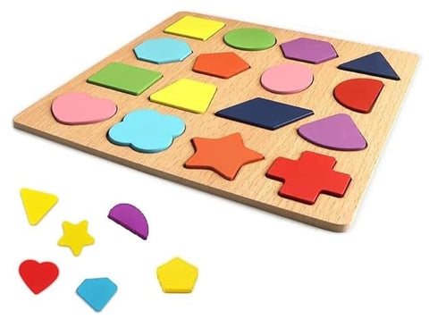 Wooden 8*8 puzzle - Shapes - EKT2332