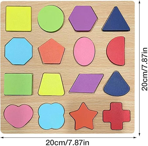 Wooden 8*8 puzzle - Shapes - EKT2332