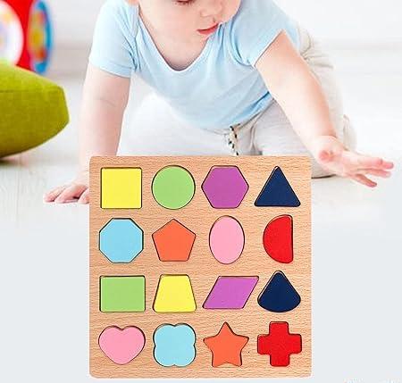 Wooden 8*8 puzzle - Shapes - EKT2332