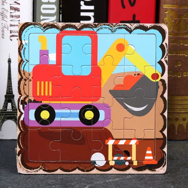 Wooden Jigsaw puzzle - 1 pc random design will be shipped - EKT2400