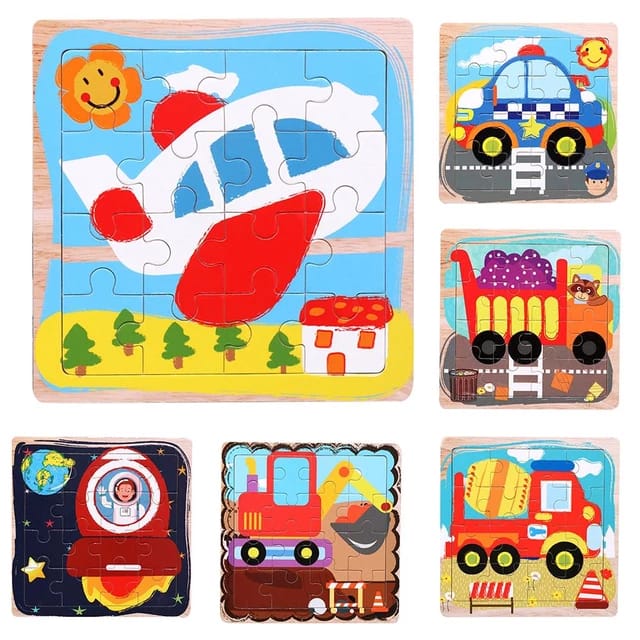 Wooden Jigsaw puzzle - 1 pc random design will be shipped - EKT2400