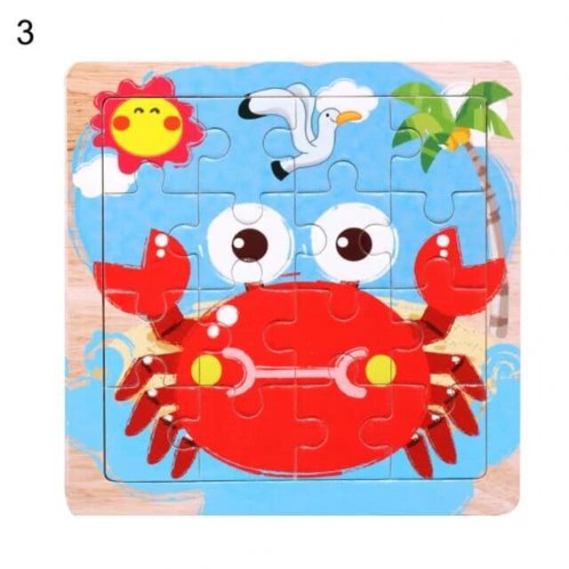 Wooden Jigsaw puzzle - 1 pc random design will be shipped - EKT2400