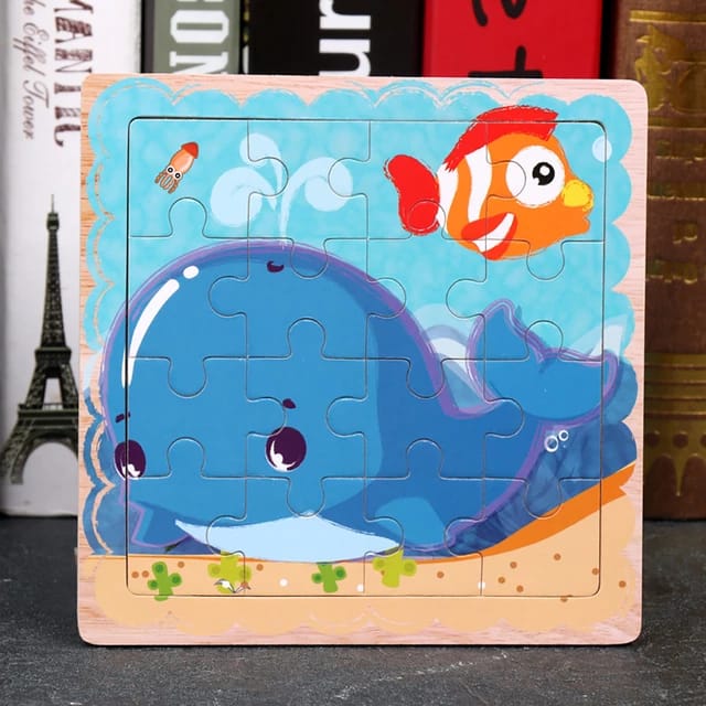 Wooden Jigsaw puzzle - 1 pc random design will be shipped - EKT2400