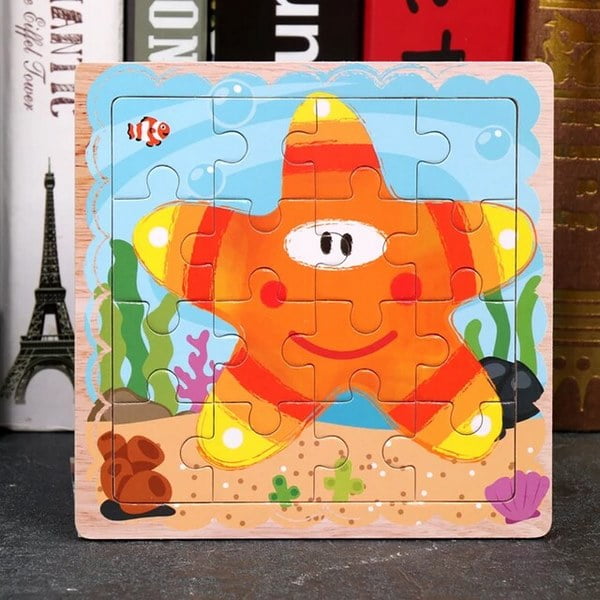 Wooden Jigsaw puzzle - 1 pc random design will be shipped - EKT2400