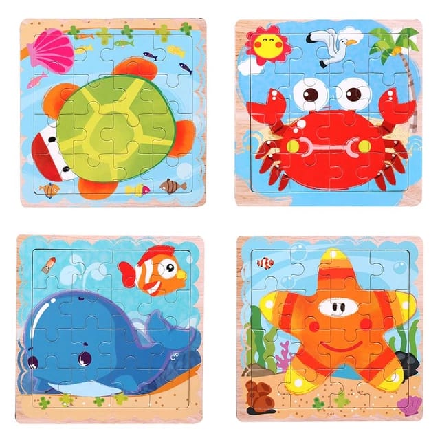 Wooden Jigsaw puzzle - 1 pc random design will be shipped - EKT2400