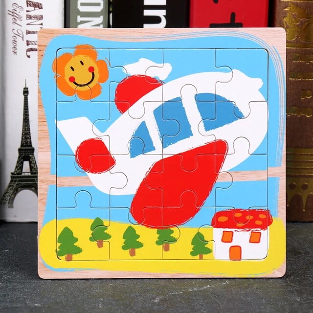 Wooden Jigsaw puzzle - 1 pc random design will be shipped - EKT2400