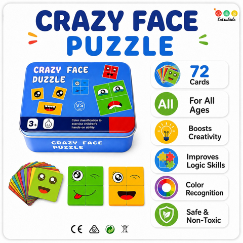 Face Change Wooden Rubik's Cube with Box | Builds Motor Skills