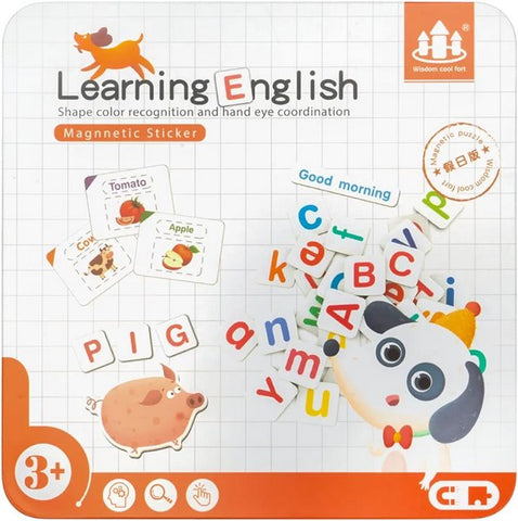 Magnetic sticker puzzle LEARNING ENGLISH - EKT2492
