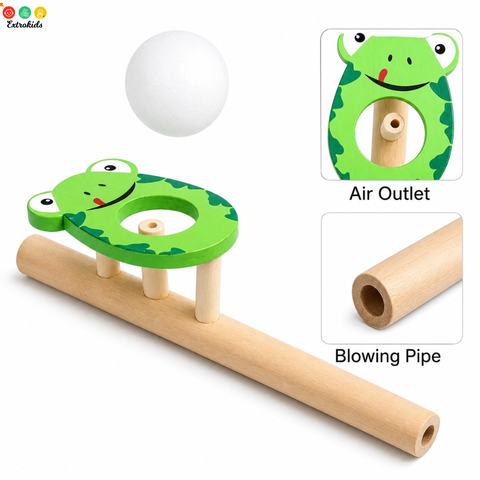 Blow Pipe Ball Game | Fun Breathing Exercise for Kids (One Random Design Shipped)