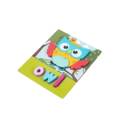 Wooden Zigsaw Puzzle Owl - EKT2623