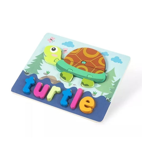 Wooden Zigsaw Puzzle Turtle - EKT2627