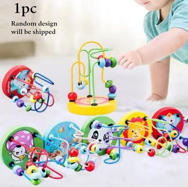 Wooden Mini Beads Maze | Develops Hand-Eye Coordination (One Random Design Shipped)