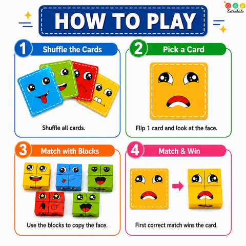 Face Change Wooden Rubik's Cube | Builds Motor Skills