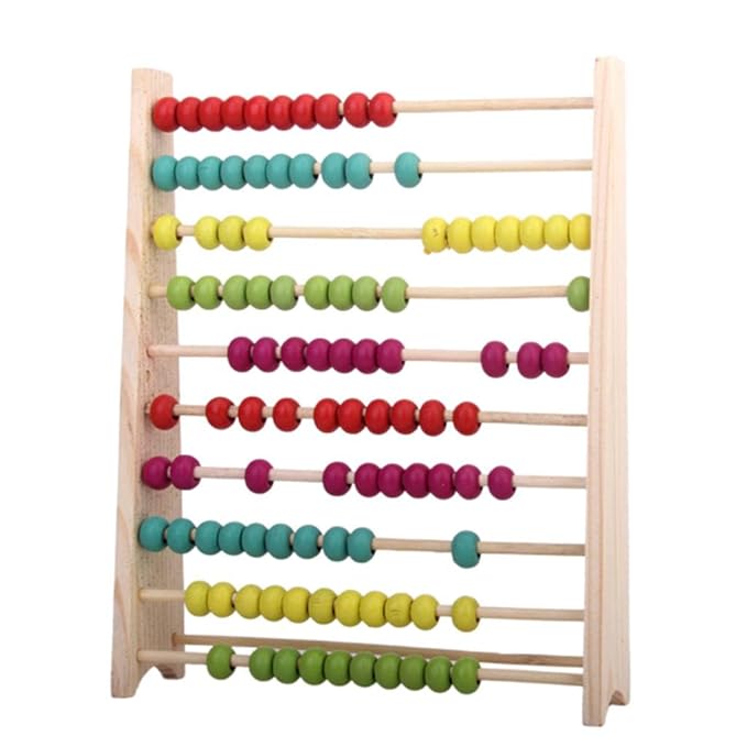 Wooden Abacus for Kids - Educational Math Toy for Toddlers & Preschoolers