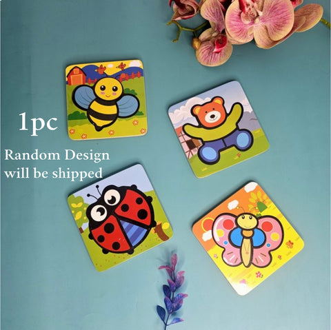 Wooden Puzzle 1 Pc Random Design Will Be Shipped - EKT3178