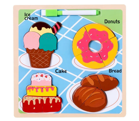 16 Pcs Bakery Yheme Wth Name And Writing Board - EKT3185
