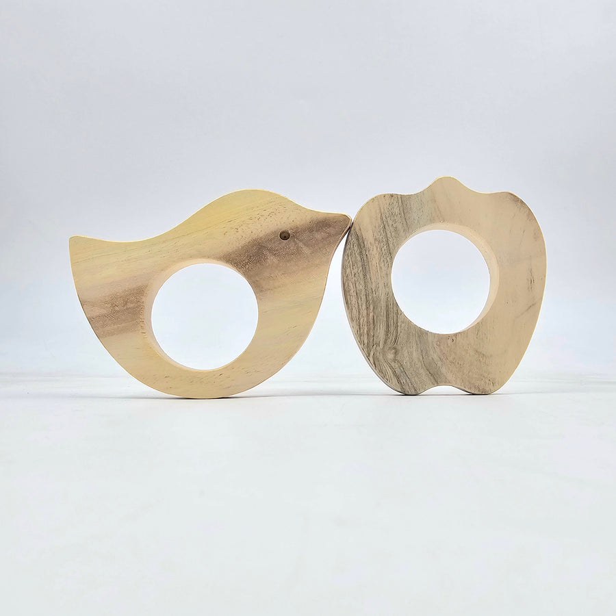 Neem Teether (Pack of 2) | Safe & Organic (Random Design Shipped)