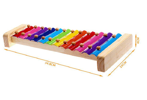 Wooden Xylophone with 12 Notes – Colorful Musical Instrument for Early Learning