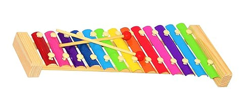 Wooden Xylophone with 12 Notes – Colorful Musical Instrument for Early Learning