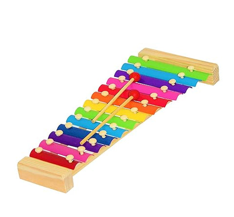 Wooden Xylophone with 12 Notes – Colorful Musical Instrument for Early Learning