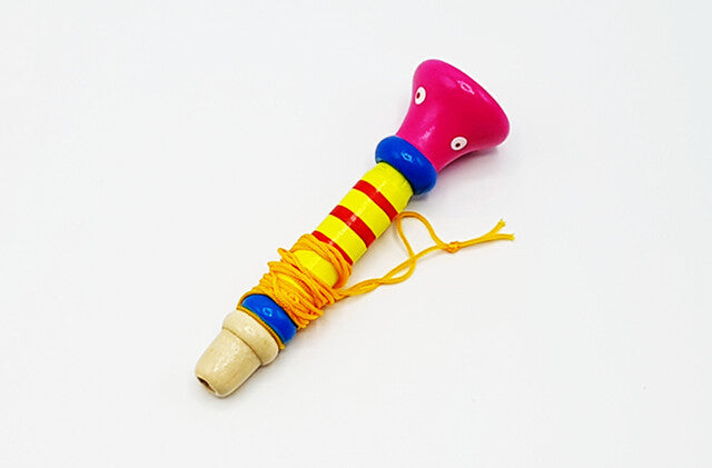 Wooden Pipi Trumpet | Creative Musical Toy (One Random Design Shipped)