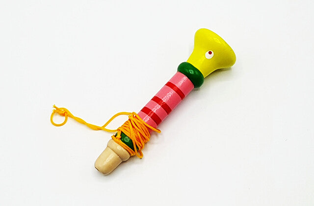 Wooden Pipi Trumpet | Creative Musical Toy (One Random Design Shipped)