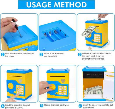 ATM Money Bank for Kids 1pc Random Design Will Be Shipped