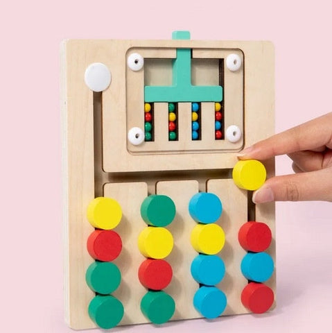 Wooden Color Sorter 4X And Maze - EKT3286