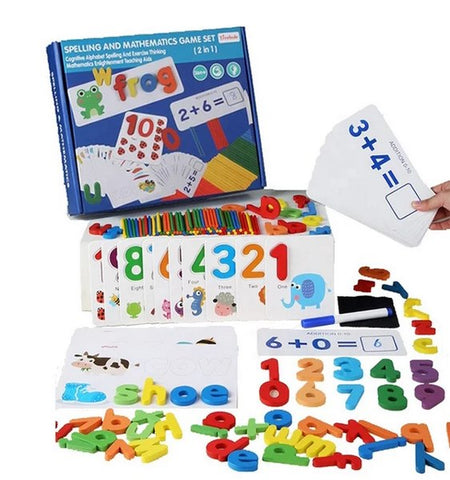 Wooen Spelling And Mathematics Game  - EKT3296