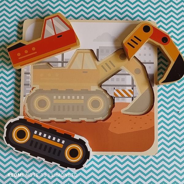 Wooden Chunky Jigsaw Puzzle 1Pc Random Design Will Be Shipped - EKT3386