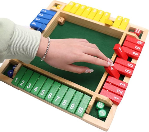 Wooden 4 player shut the box Color - EKT3311