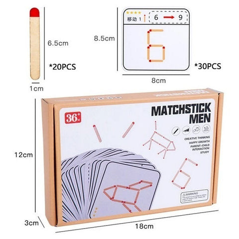 Wooden Mathstick Men - EKT3328