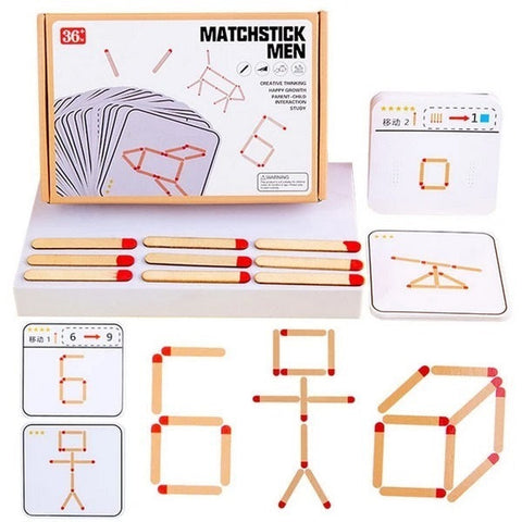 Wooden Mathstick Men - EKT3328