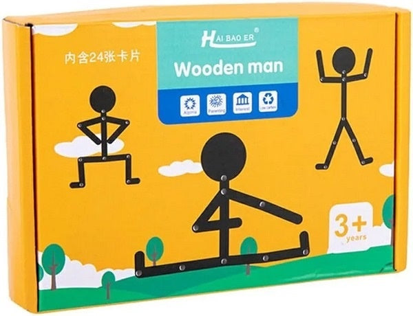 Wooden Magnetic Man - EKT3329