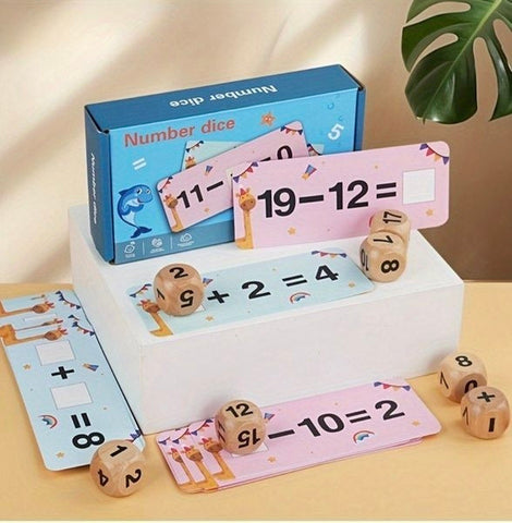 Wooden Number Dice - EKT3331