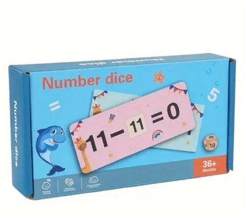 Wooden Number Dice - EKT3331