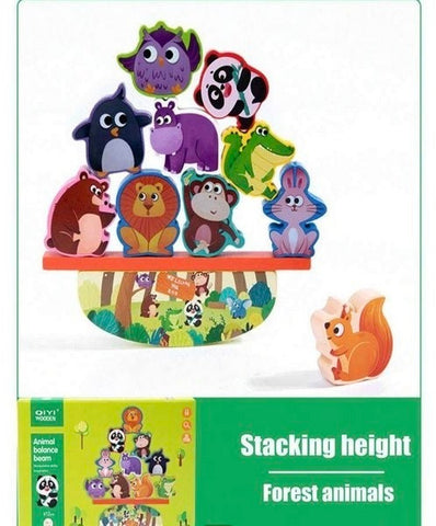 Wooden Animal Balance Beem - EKT3351