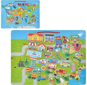 Wooden Lifestyle Magnatic Maze Board - EKT3356